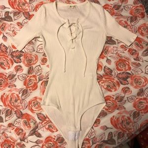 Madewell cream bodysuit size XS